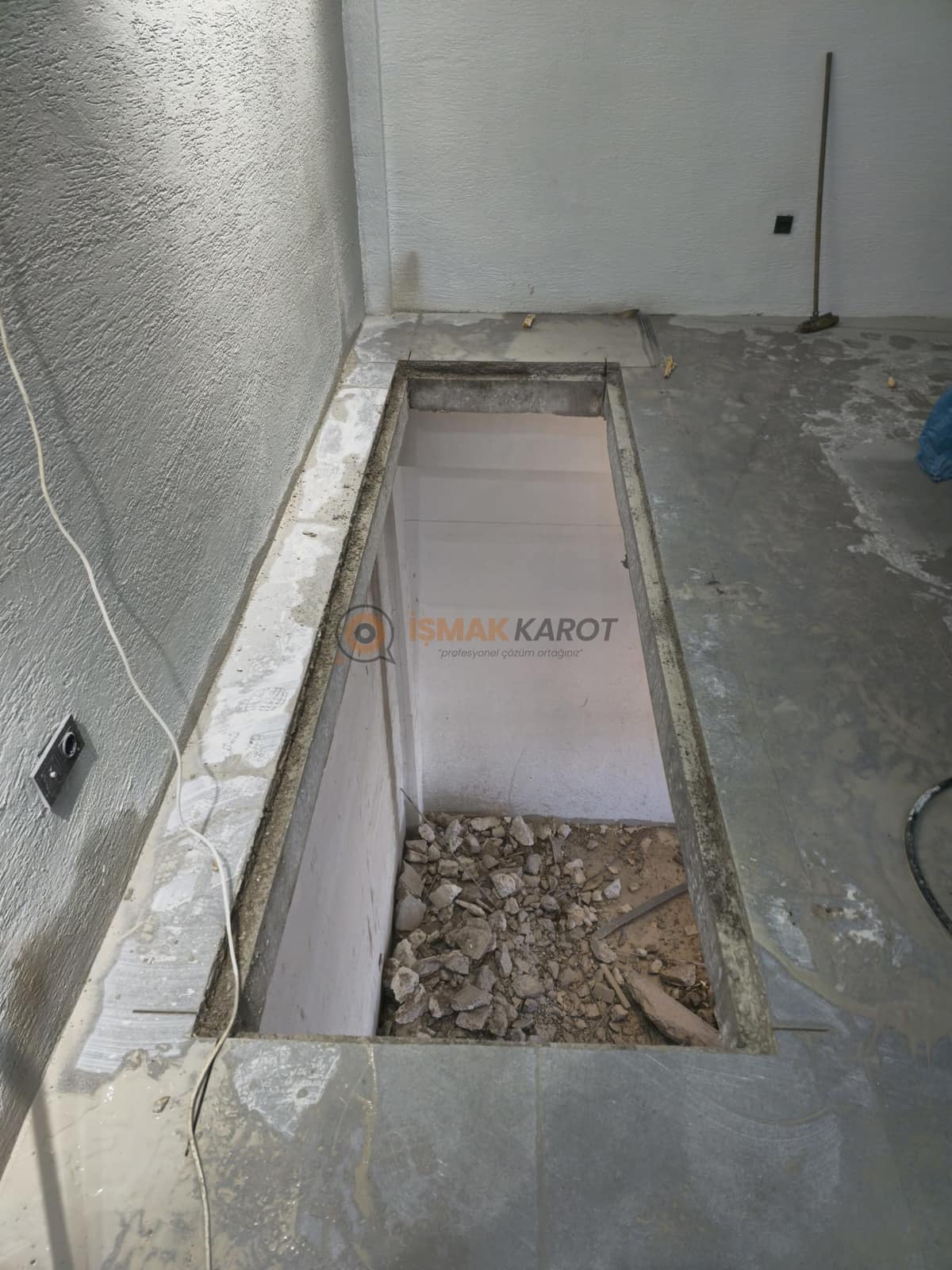 Beton filiz ekimi — İşmak Karot saha uygulaması