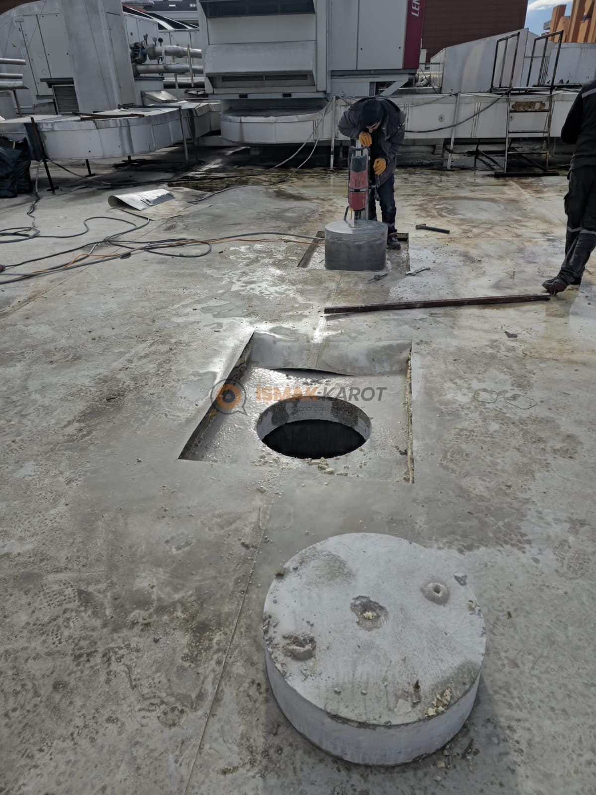 Beton kesme teknikleri — İşmak Karot saha uygulaması