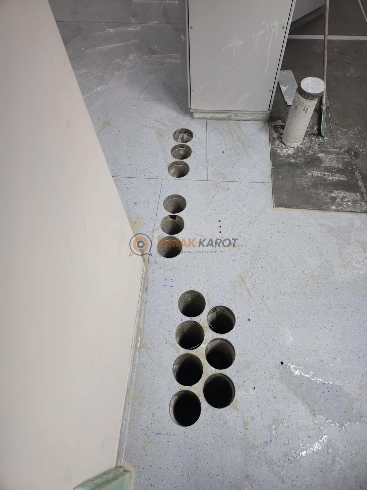 Beton filiz ekimi — İşmak Karot saha uygulaması