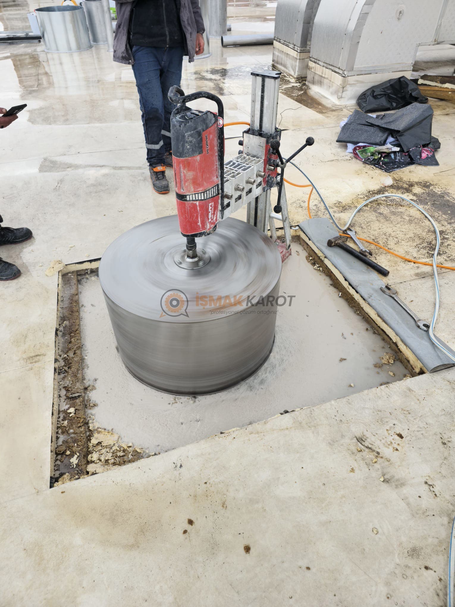 Aydın karot ve beton kesme — saha görseli