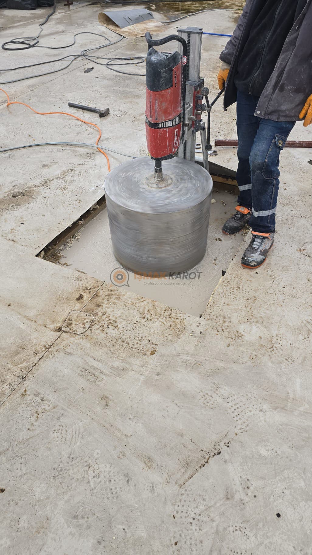 Aydın karot ve beton kesme — saha görseli