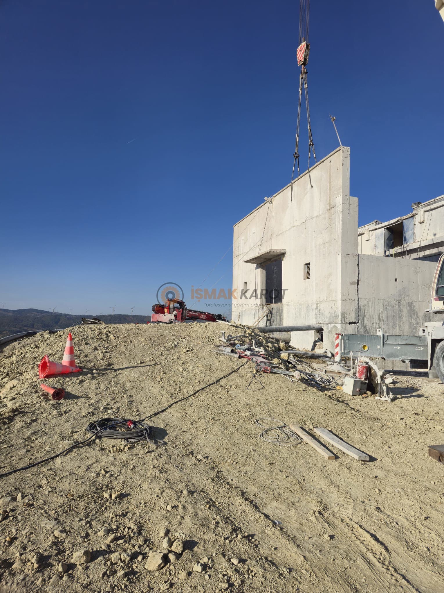 Bilecik karot ve beton kesme — saha görseli