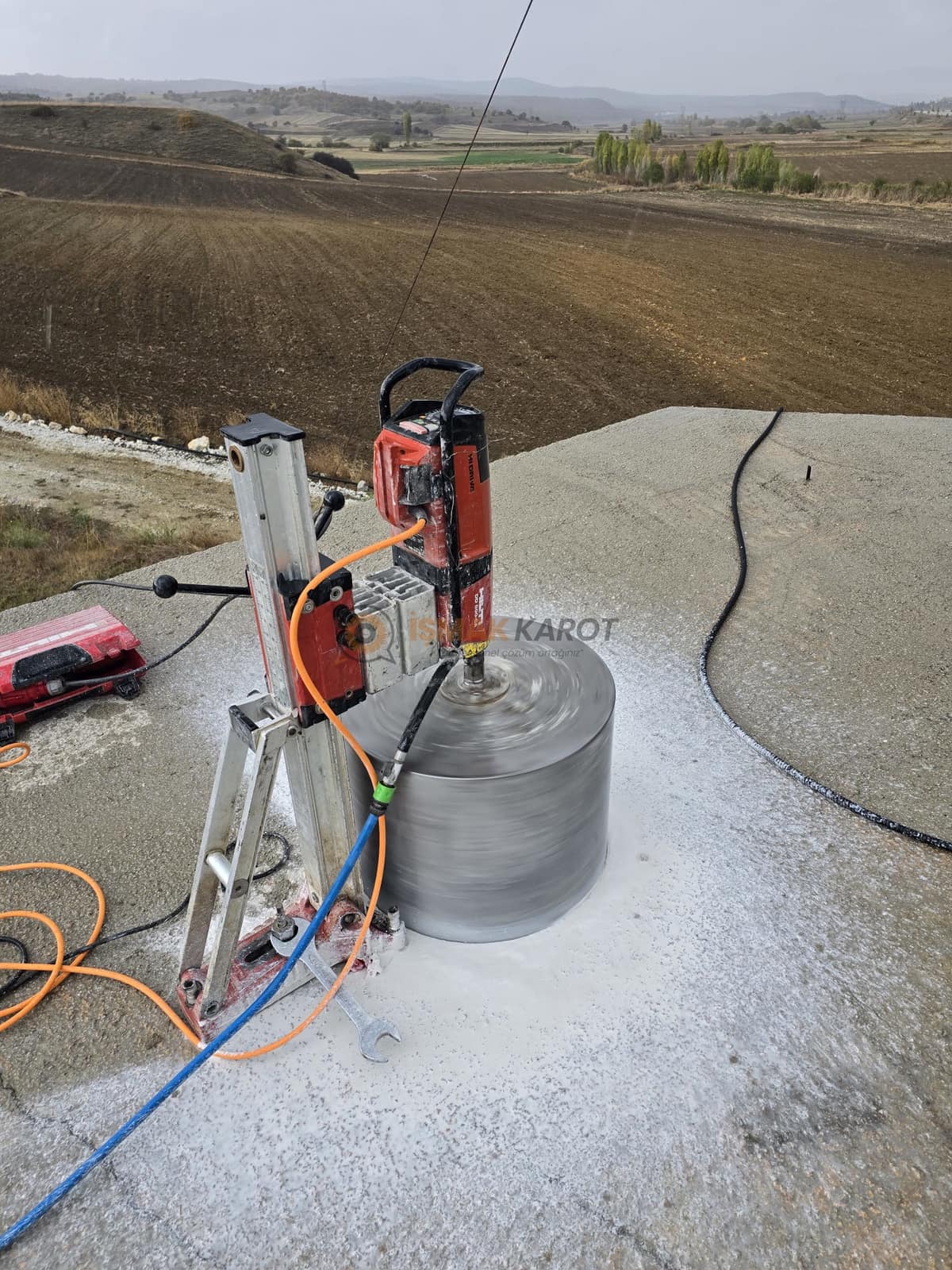 Beton kesme teknikleri — İşmak Karot saha uygulaması