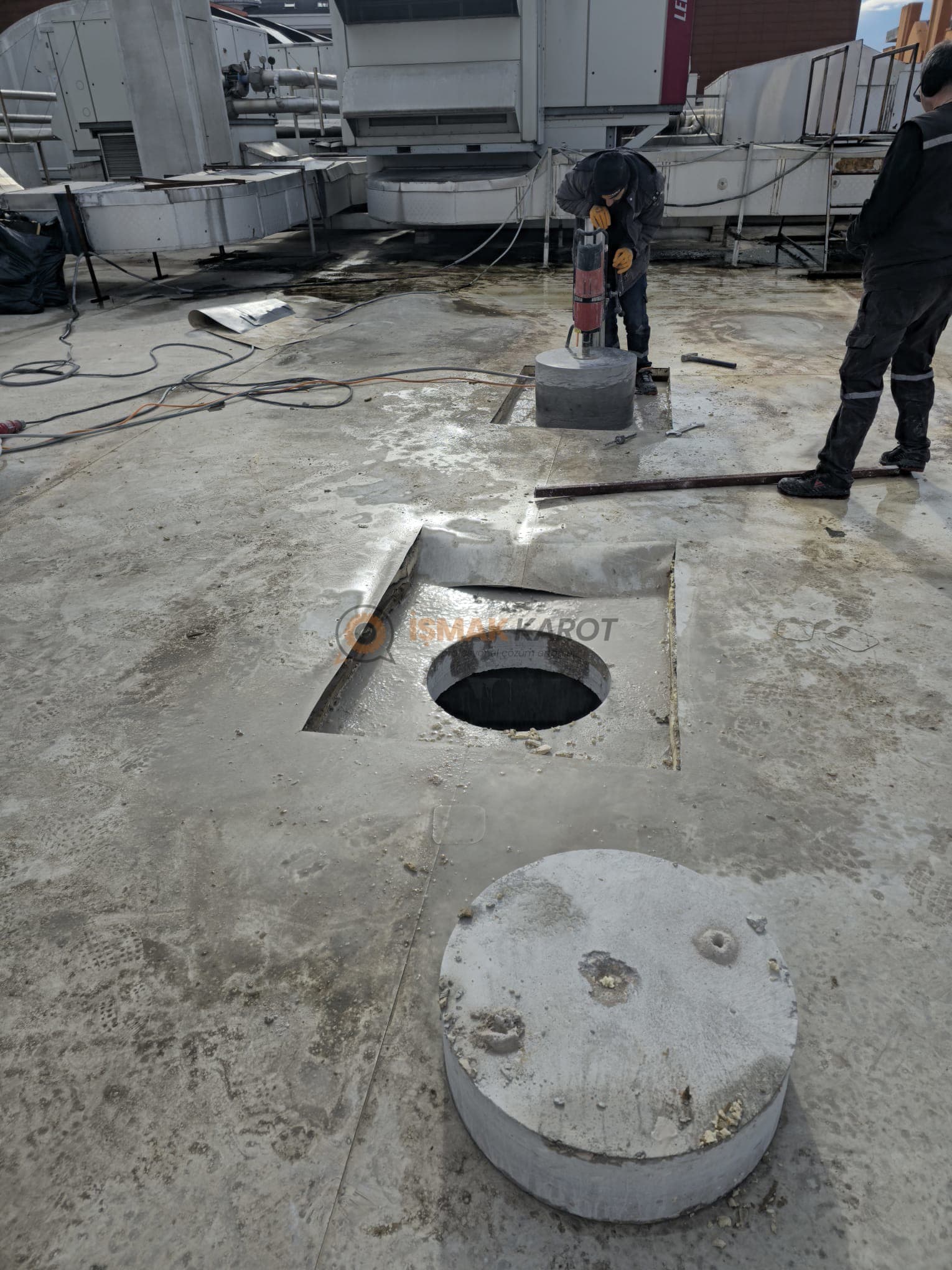 Mersin karot ve beton kesme — saha görseli